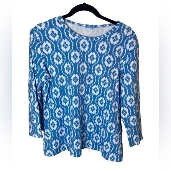 J. McLaughlin Tops - J Mclaughlin Long Sleeve Abstract Print Blouse Size XL .